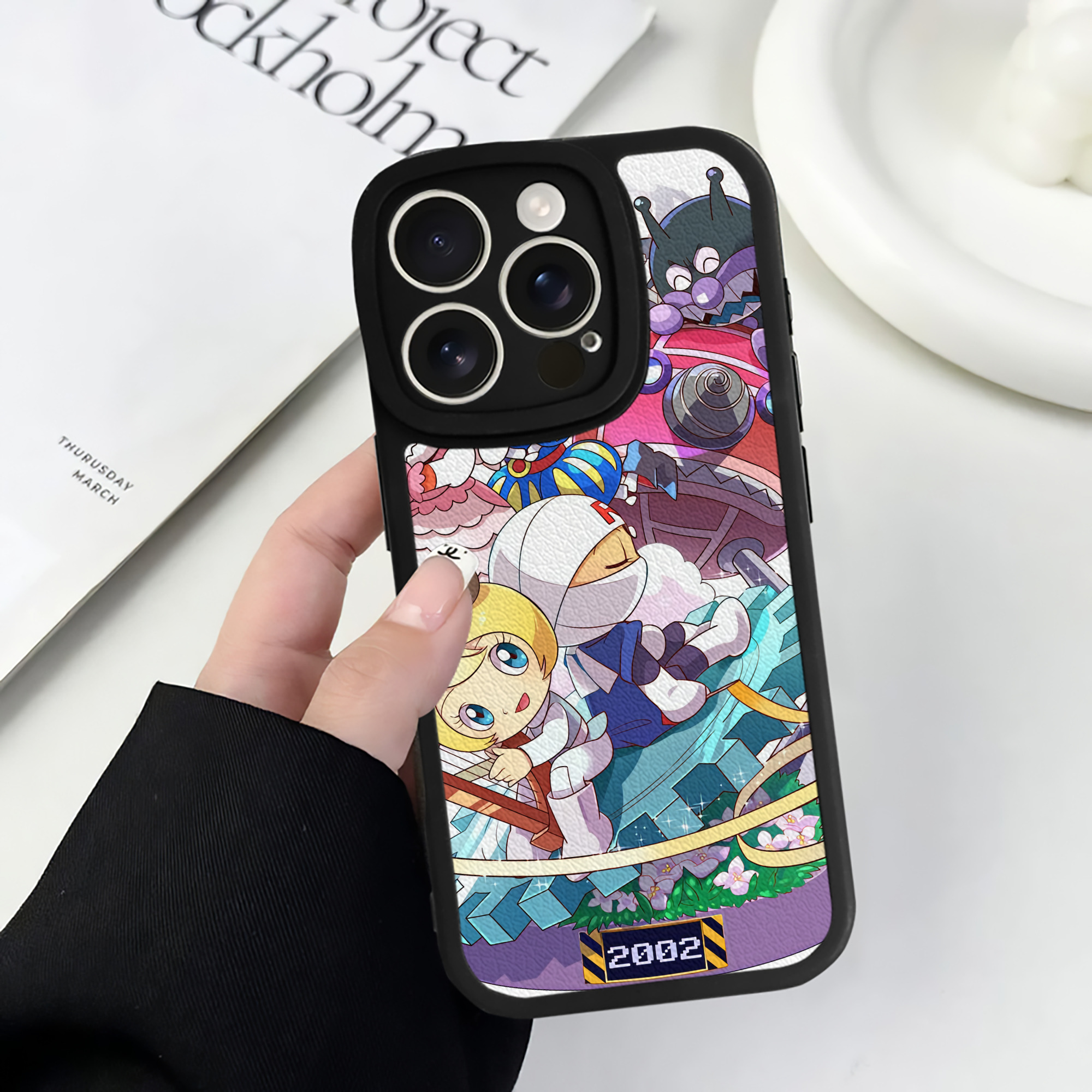 （画像用） アンパンマン Anpanman 【iPhone 16シリーズ対応】シリコンスマホケース（レザー調） 材質：シリコン